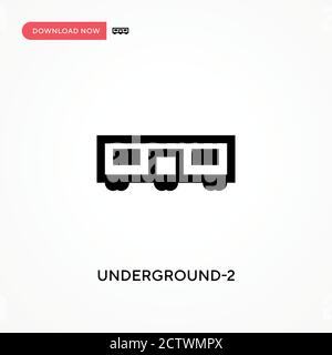 Underground-2 vector icon. . Modern, simple flat vector illustration for web site or mobile app Stock Vector