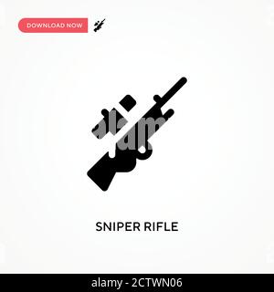 side view modern sniper rifle Stock Vector Image & Art - Alamy