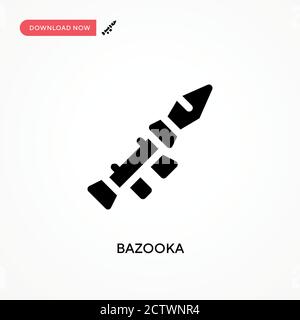 Bazooka vector icon. . Modern, simple flat vector illustration for web site or mobile app Stock Vector