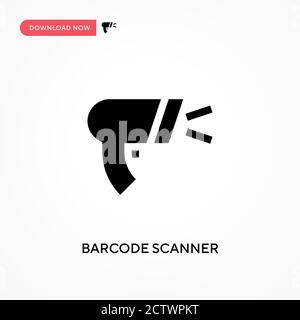 Barcode scanner vector icon. . Modern, simple flat vector illustration for web site or mobile app Stock Vector