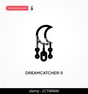 Dreamcatcher-3 vector icon. . Modern, simple flat vector illustration for web site or mobile app Stock Vector