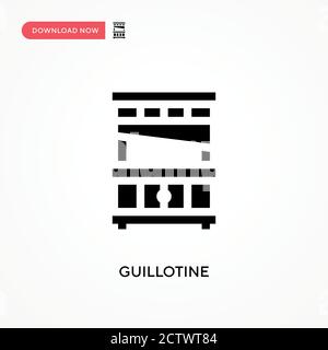 Guillotine vector icon. . Modern, simple flat vector illustration for web site or mobile app Stock Vector