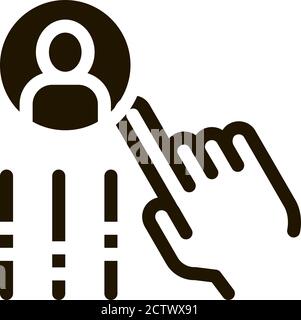 Hand Settings And Man Silhouette Agile Vector Stock Vector