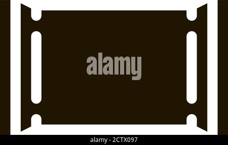 Blank Polymer Packaging Chocolate Bar glyph icon Stock Vector