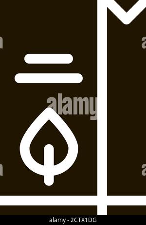 Flour Milk Juice Package Packaging glyph icon Stock Vector
