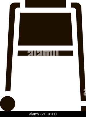 Walker Orthopedic Equipment With Rollers Vector Stock Vector