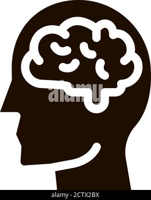 Mainly Cloudy Clouds In Man Silhouette Mind Vector Stock Vector
