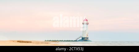 Ayr Lighthouse or the Talacre Lighthouse Stock Photo