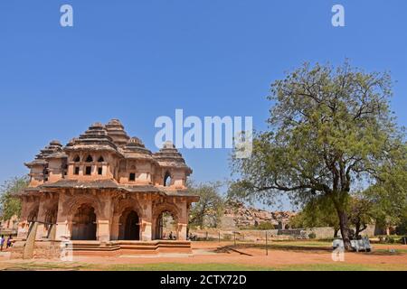 Lotus Mahal. Royal Centre. Hampi, Karnataka, India Stock Photo