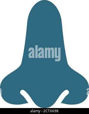 Nose color line icon. Sense of smell. Human organ Stock Vector Image ...