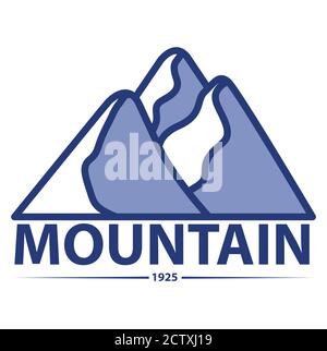 Mountain travel emblems. Camping outdoor adventure logo. Stock Vector