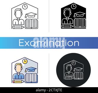 Take home exam icon Stock Vector