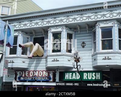 PIEDMONT BOUTIQUE EXTERIOR WITH THE TWO FEMALE LEGS