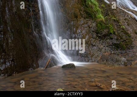 Grey Mare's Tail waterfall, Llanrwst, Snowdonia, North Wales Stock Photo
