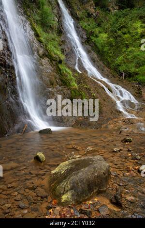 Grey Mare's Tail waterfall, Llanrwst, Snowdonia, North Wales Stock Photo
