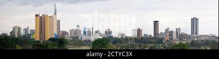 Skyline in a city, Nairobi, Kenya Stock Photo