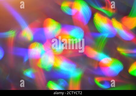 Multicolor defocused disco lights as abstract background Stock Photo