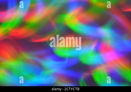 Colorful defocused light traces as abstract background Stock Photo
