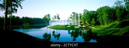 Golf course, Robert Trent Jones Golf Course, Gadsden, Etowah County, Alabama, USA Stock Photo
