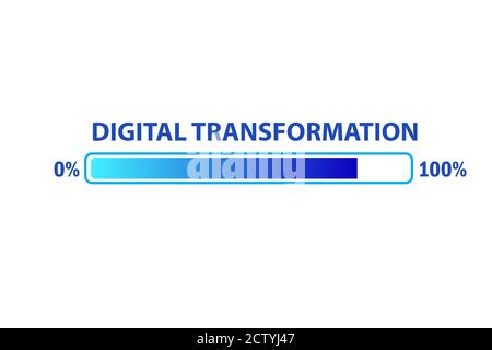 Digital transformation and digitalization concept Stock Photo