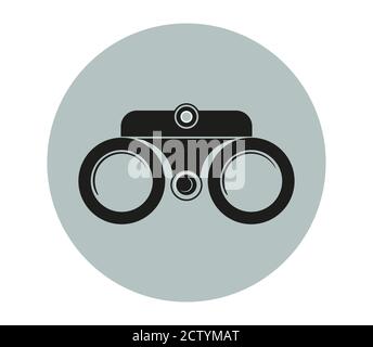 Vector Illustration of a pair of binoculars on a white background Stock Vector