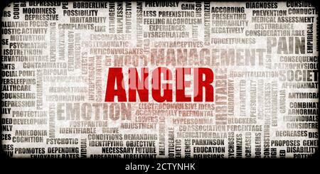 Anger Concept as a Concept Background Abstract Art Stock Photo