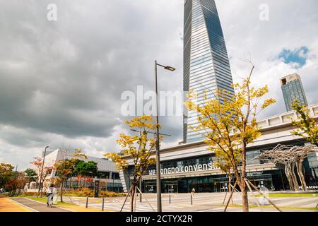 Incheon, Korea - September 25, 2020 : Songdo Convensia Convention Center Stock Photo