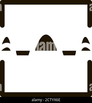 Sound Wave Diagnostics Voice Control Icon Vector Illustration Stock Vector
