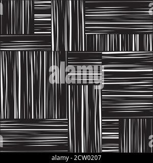 Seamless pattern with horizontal and vertical white segments Stock Vector