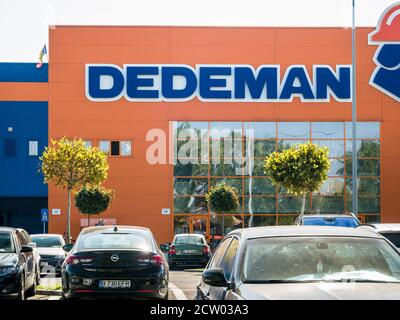 Bucharest/Romania - 09.10.2020: Dedeman Pantelimon home improvement store. Dedeman is the largest construction, furniture and interior design store in Stock Photo