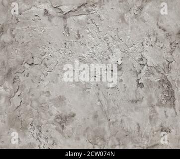 Wall in poor condition with cracks and chipped. Seamless texture. Stock Photo