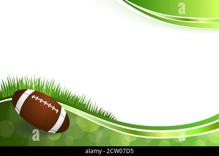 Background abstract green American football ball illustration vector Stock Vector