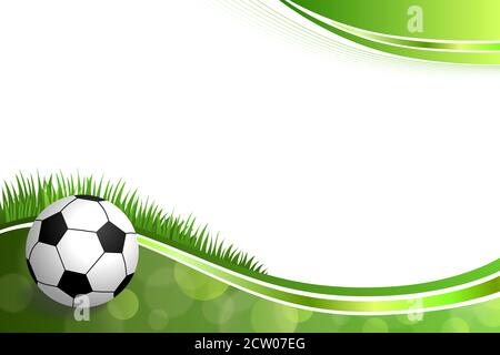 Background abstract green football soccer sport ball illustration vector Stock Vector
