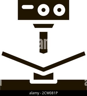 Breaking Tool Factory Metallurgical Icon Vector Illustration Stock Vector