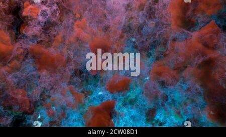 Color picture of the galaxy, multicolored nebula Stock Photo