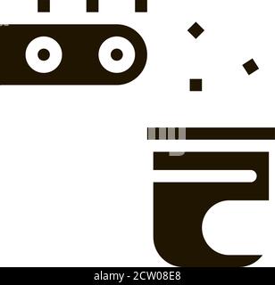 Factory Rolling Production Metallurgical Icon Vector Illustration Stock Vector