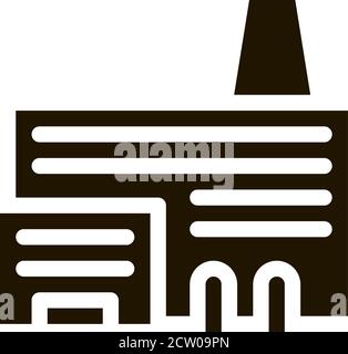 Industry Factory Metallurgical Icon Vector Illustration Stock Vector