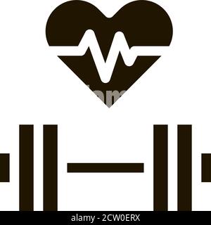 Cardio Training Biohacking Icon Vector Illustration Stock Vector