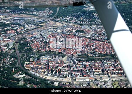 Overhead Ulm in Germany Stock Photo