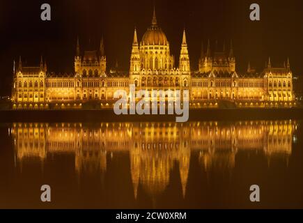 Budapest, Hungary, 24rd September 2020. Hungarian Parliament of Budapest, building. Photographer: Peter Schatz Stock Photo