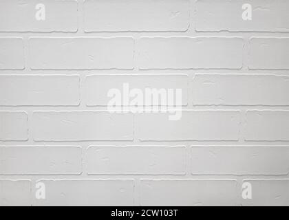 White old brick wall for texture or background Stock Photo