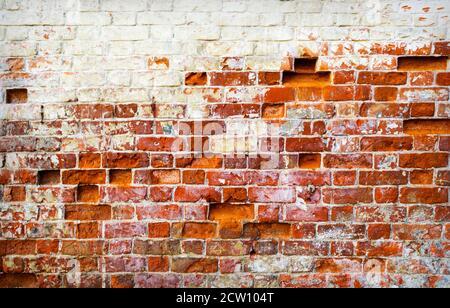 Background of old vintage brick wall texture Stock Photo