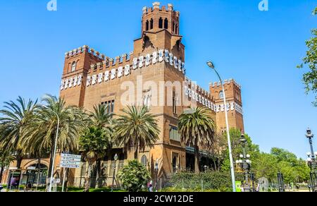 Castell dels Tres Dragons (The Three Dragons Castle), Barcelona Museum of Zoology, Spain Stock Photo