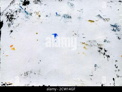 Paper sheet texture with watercolor drops Stock Photo