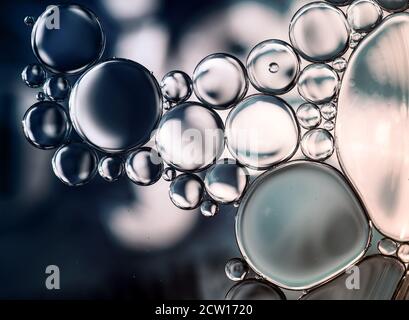 Water bubbles abstract light illumination, useful as abstract background Stock Photo