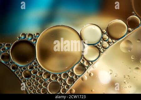 Water bubbles abstract light illumination, useful as abstract background Stock Photo