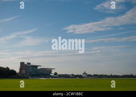 The main stand at York Racecourse, England Stock Photo