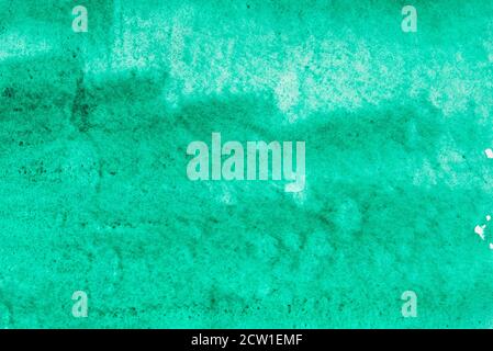 green color watercolor painted background texture Stock Photo