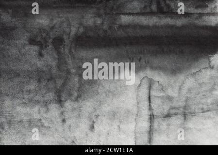 gray color watercolor painted background texture Stock Photo