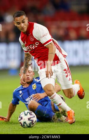 Amsterdam, Netherlands. 26th Sep, 2020. AMSTERDAM, 26-09-2020 JohanCruyff Arena . Dutch Eredivisie Football season 2020/2021. Ajax - Vitesse . Ajax player Antony Matheus dos Santos Credit: Pro Shots/Alamy Live News Stock Photo